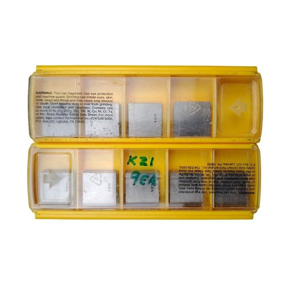 Kennametal Carbide Turning Insert Kendex SPG634 SPGN190416 K21 Machinist 9 Piece - Picture 2 of 3